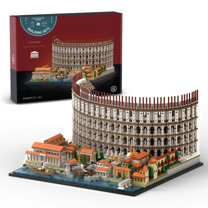 Givenni Architecture The Roman Colosseum Building Set; Collectible Model for Adults; Compatible with Lego (3989Pieces)